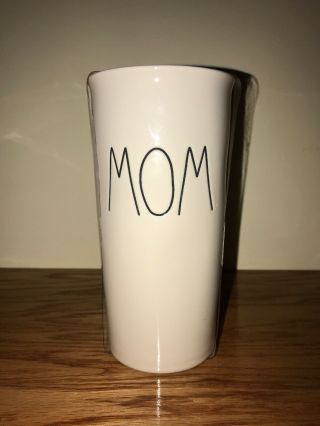 Rae Dunn “mom” Mug By Magenta Tall Ceramic Coffee Travel Mug Tumbler W/ Lid