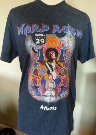 Jimi Hendrix Hard Rock Cafe Atlanta T - Shirt
