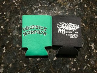 Dropkick Murphys (2) Koozies - Kiss Me & Signed And,  Irish,  Rare