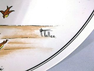 Villeroy Boch Design 1900 Dinner Plate,  Art Deco,  Artist Signed,  10 