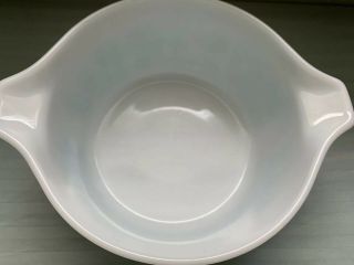 Pyrex Amish Butterprint Turquoise On White Casserole Bowl 474 - B 11/2 QT 2