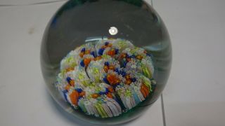 Signed Murano Italy Glass Paperweight L@@k