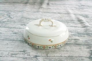Antique John Maddock & Sons Royal Vitreous Lid For Covered Butter Dish