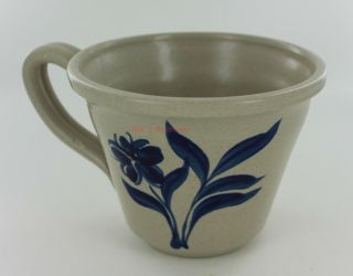 Large Williamsburg Pottery Mug - Blue Flower - 1999