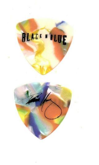 (( (black N Blue)) ) Guitar Pick Picks Plectrum Very Rare 03