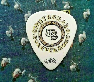 Whitesnake Doug Aldrich Forevermore Tour White Guitar Pick
