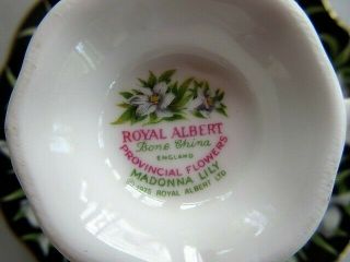Royal Albert PROVINCIAL FLOWERS Madonna Lily Cup & Saucer 8