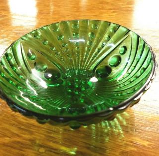 Anchor Hocking Burple Forest Green 8 1/2 " Large Berry Bowl
