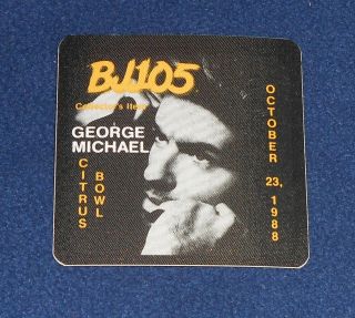 Bj105 George Michael Citrus Bowl 1988 Otto Backstage Pass