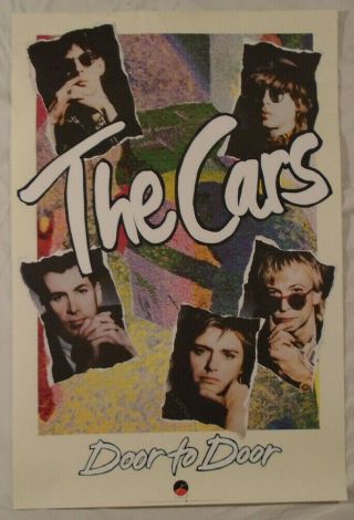 The Cars 1987 Promo Poster Door To Door Ric Ocasek