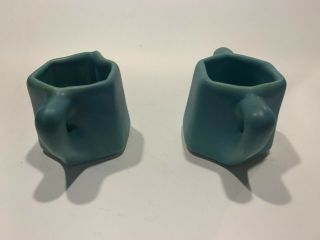 EARLY Van Briggle Cream and Sugar Set - Blue - ca.  1910 - 1920 - Numbered Molds 4