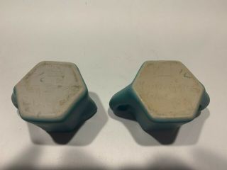 EARLY Van Briggle Cream and Sugar Set - Blue - ca.  1910 - 1920 - Numbered Molds 6