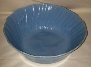 Jeannette Swirl Delphite Blue 9 " Salad Bowl