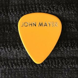 John Mayer Trio Jm3 On Nye 2006 Guitar Pick 12.  29 - 31.  05.  Yellow Pick Gold Print