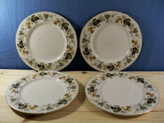 Set Of 4 Royal Doulton Larchmont Dinner Plates - 10 5/8 " Wide