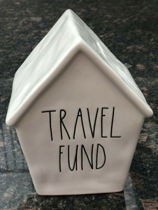 Rae Dunn Birdhouse Bank Travel Fund Savings Piggy Bank