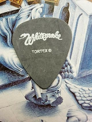 Whitesnake Reb Beach 2003 Rock Never Stops Tour Alternate Logo Black Guitar Pick