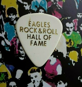 Eagles Don Felder Rock & Roll Hall Of Fame White Guitar Pick