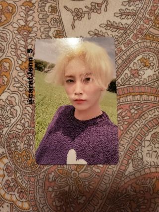 Official Seventeen Jeonghan An Ode (hope Ver) Photocard