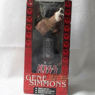 Gene Simmons Kiss Rock Band Bust Statue 2002 Collectible Mcfarland Toy