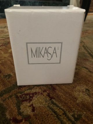 Mikasa " Icicles " 4 1/4 " Salt & Pepper Shakers - With Tags & Box