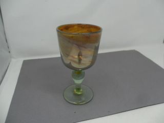 Large Mdina Wine Goblet - Iridescent