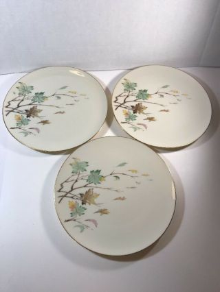 Lenox China Westwind X - 407 Set Of 3 Dinner Plates 10 1/2 "