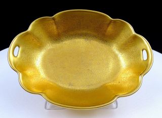 Pickard 217 Gold Encrusted Rose & Daisy 6 1/4 " Sweet Meat Dish 1925 - 1930