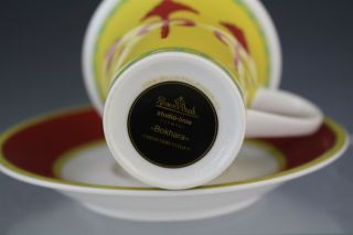 Pair Vintage Rosenthal Studio Line Bokhara Porcelain Espresso Cup & Saucer Set 5