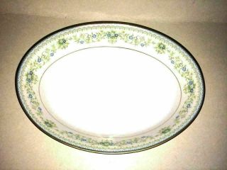 Vintage Noritake Fine China Oval Serving Bowl Dish Contemporary Spring Meadow