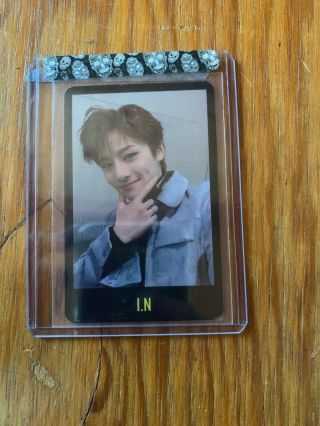 Stray Kids Cle1 : Miroh Official Photocard Jeongin I.  N (black Border)