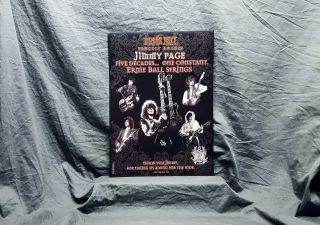 Led Zeppelin Jimmy Page Ernie Ball Promo Poster