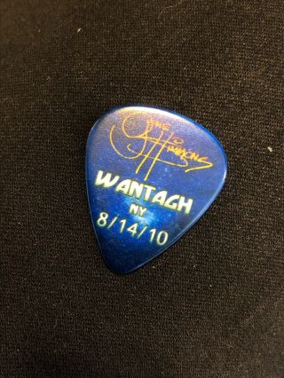 KISS Hottest Earth Tour Guitar Pick Gene Simmons Signed Wantagh York 8/14/10 2
