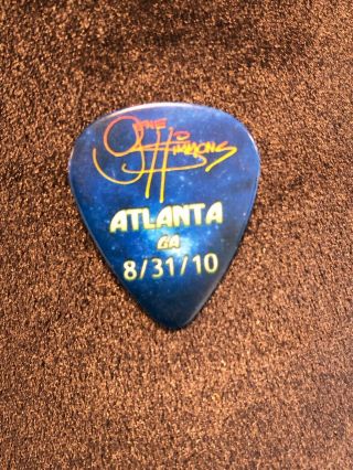 KISS Hottest Earth Tour Guitar Pick Gene Simmons Signed Wantagh York 8/14/10 3