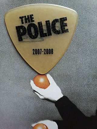 The Police 2007 - 2008 Reunion Tour Black Guitar Pick
