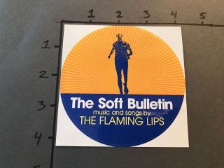 The Flaming Lips Soft Bulletin Sticker Circle Promo 4” Rare Promotional Sticker