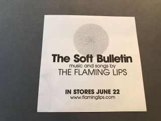 The Flaming Lips Soft Bulletin Sticker Circle Promo 4” RARE PROMOTIONAL STICKER 2