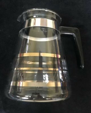 Vintage Corning Brand Melitta Coffee Carafe Heat Proof Glass Lid