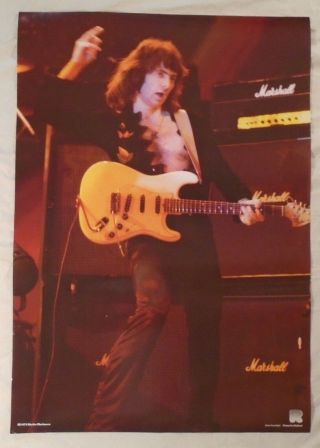 Ritchie Blackmore 1980 Poster Deep Purple Rainbow Rock On Holland