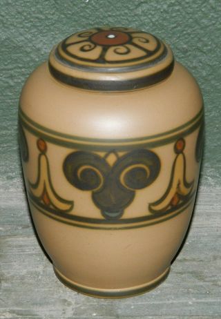 Art Deco Urn Or Lidded Jar In Ceramics From L.  Hjorth,  Denmark C.  1920
