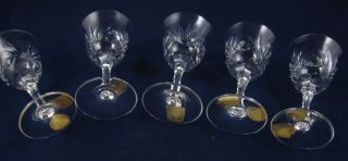 Set of 5 VTG Port/Sherry/Cordial Glasses Nachtmann Bleikristall 24 - 4 