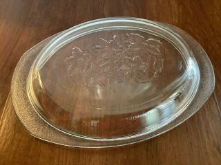 Princess House Fantasia 9 " X12 " Oval Casserole Lid Only Replacement Piece