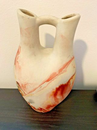 NEMADJI Pottery USA Gorgeous Swirls - Wedding Art Pottery Vase 10.  5” - SIGNED 4