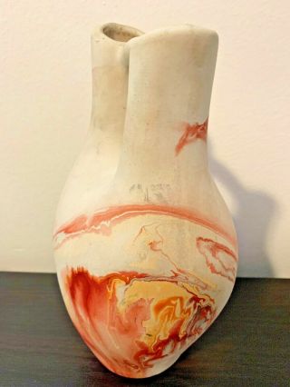NEMADJI Pottery USA Gorgeous Swirls - Wedding Art Pottery Vase 10.  5” - SIGNED 5