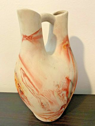 NEMADJI Pottery USA Gorgeous Swirls - Wedding Art Pottery Vase 10.  5” - SIGNED 6