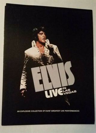 Elvis – Live In Las Vegas Rca Records Promo Folder