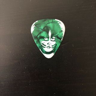 KISS Kruise IV 4 Guitar Pick - Green Eric Singer Signed Autograph Pearl Drums 3