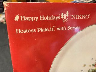 Vintage NIKKO HAPPY HOLIDAYS HOSTESS PLATTER 11 