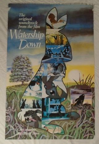 Watership Down Soundtrack Album 1978 Promo Poster