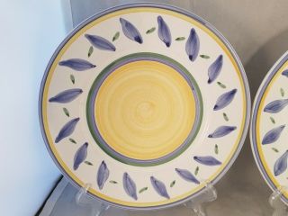 Set of 2 Williams - Sonoma Tournesol Dinner Plates (Made in Italy) 2